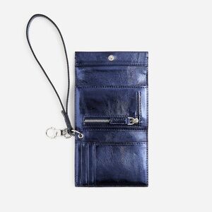 Madewell blue wristlet
